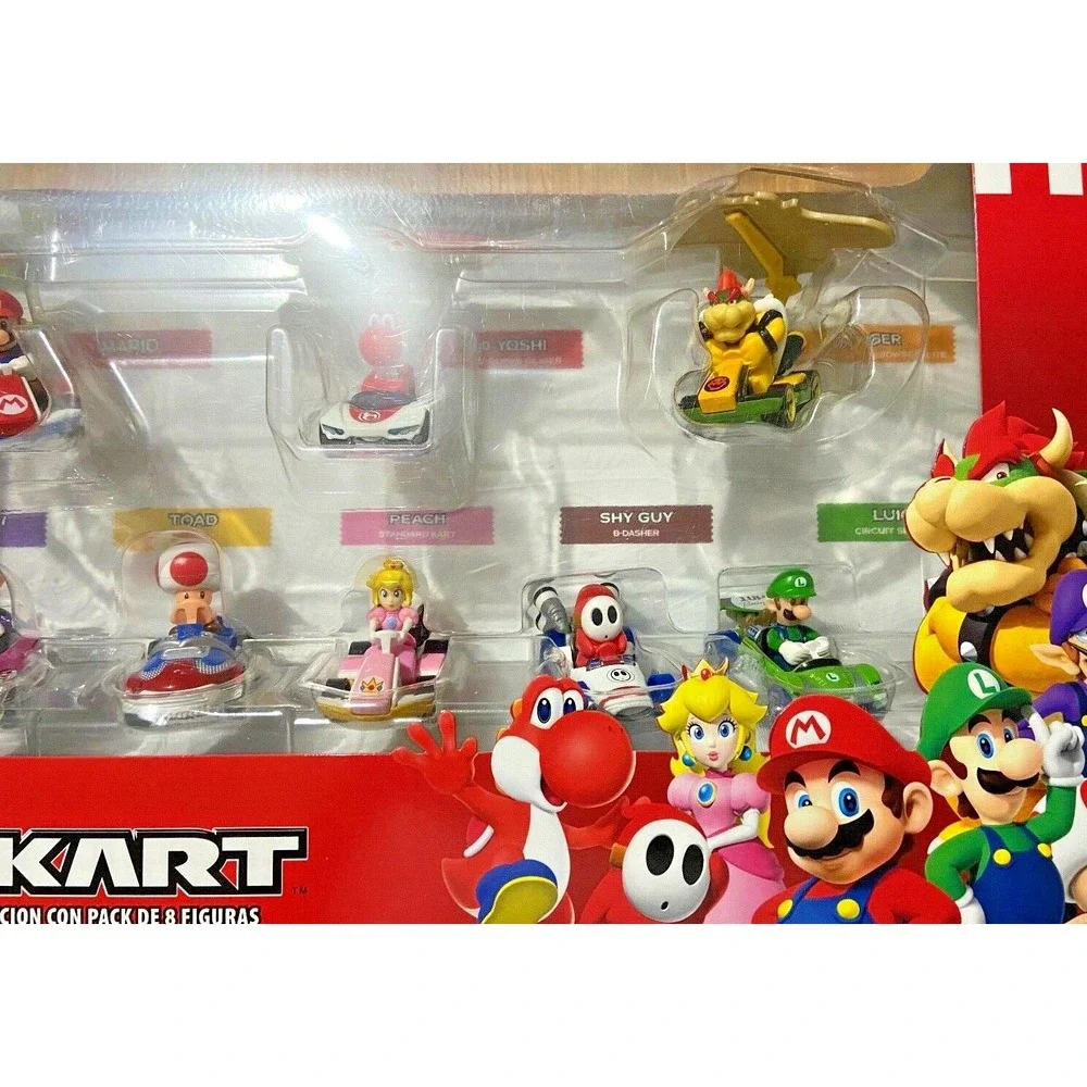 MARIO KART Hot Wheels 2020 8-Pack Die-Cast Collector Set Bowser Waluigi‎